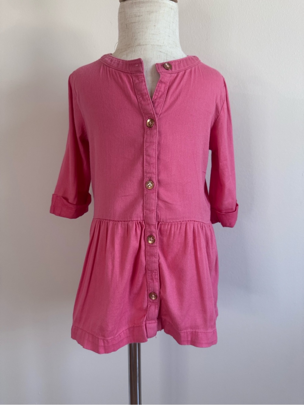Carter's Bright Pink Button-Front Tunic